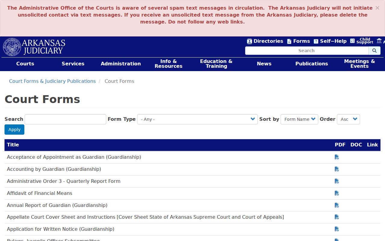 Carroll County bench warrant and surety form listing